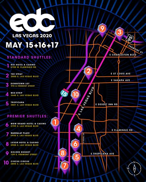 edc shuttle map 2024.